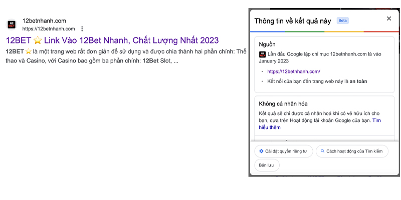 Link vào 12Bet an toàn