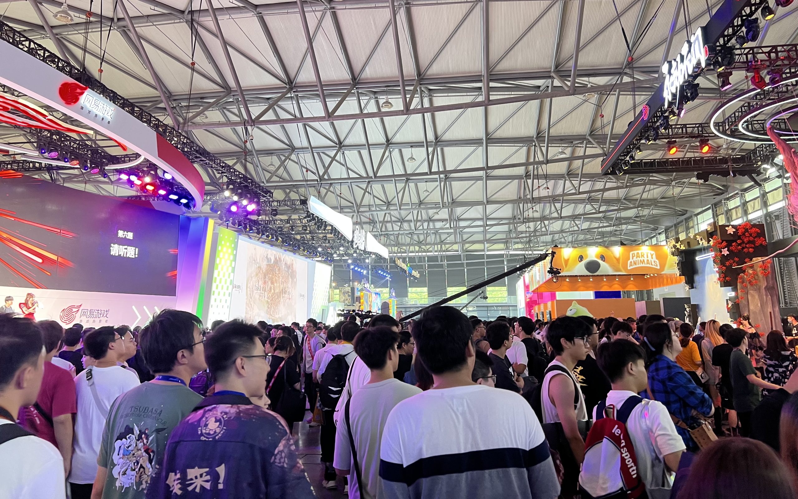 网易游戏展区附近